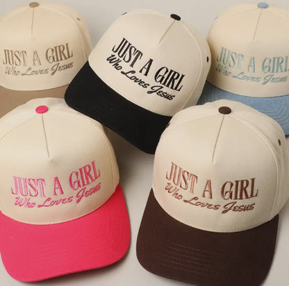Just A Girl Who Loves Jesus Cap