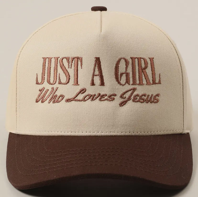 Just A Girl Who Loves Jesus Cap
