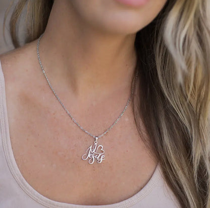 I ❤️ Jesus Necklace