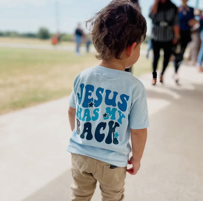 Jesus Has My Back Kids Shirt