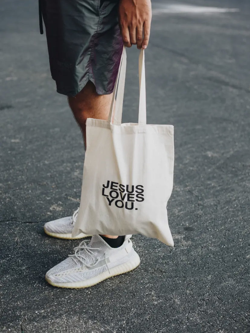 Jesus Loves You Tote Bag