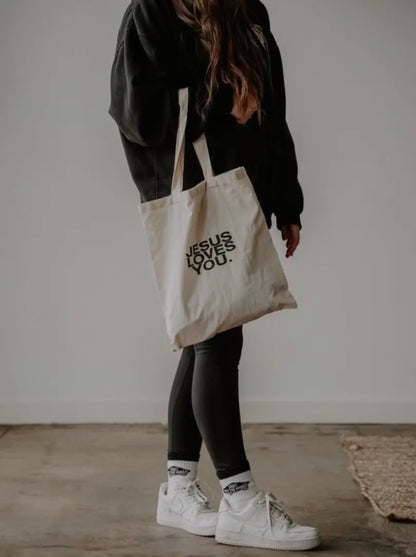 Jesus Loves You Tote Bag