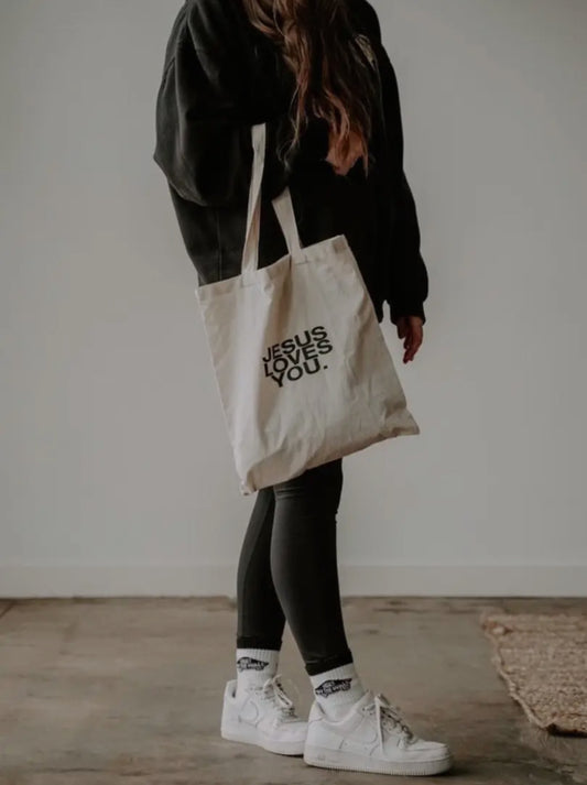 Jesus Loves You Tote Bag