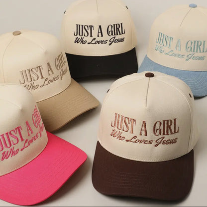 Just A Girl Who Loves Jesus Cap