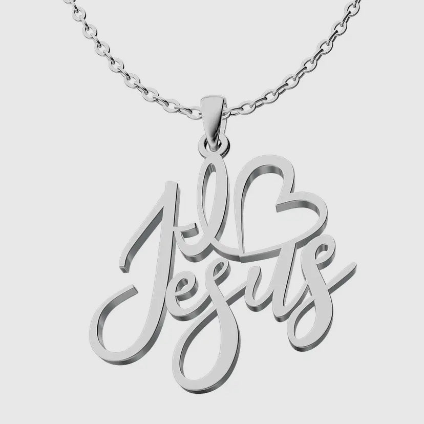 I ❤️ Jesus Necklace