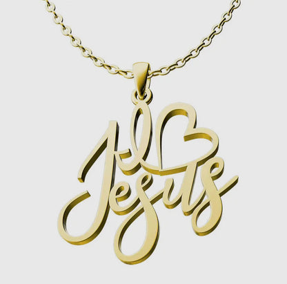 I ❤️ Jesus Necklace